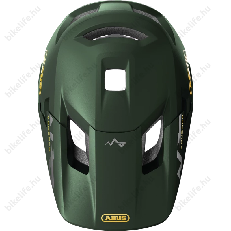 ABUS kerékpáros gyerek sisak YouDrop FF fullface S 48-55 cm moss green színben