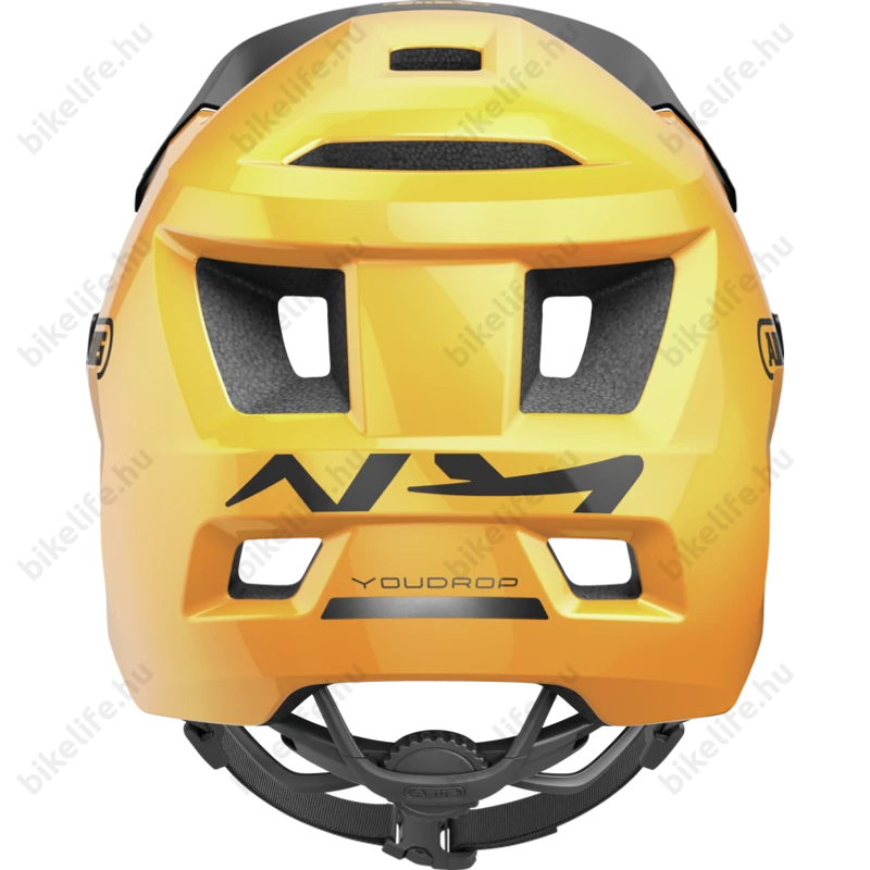 Abus Youdrop extravagány kerékpáros sportsisak ifjaknak icon yellow S-es méret 48-55 cm fejkerületre