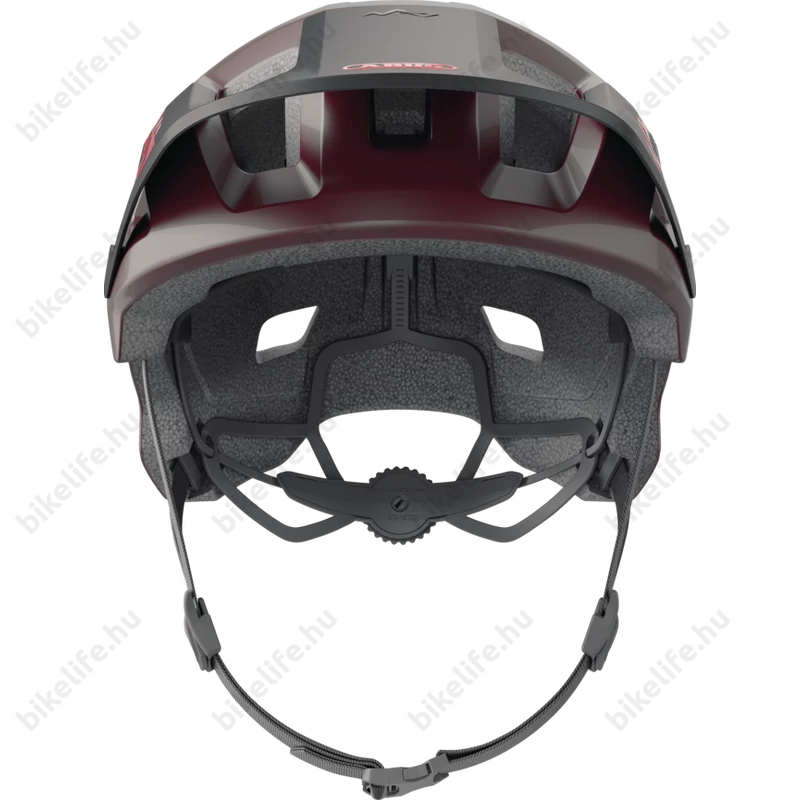 Abus Youdrop extravagány kerékpáros sportsisak ifjaknak maple red S-es méret 48-55 cm fejkerületre