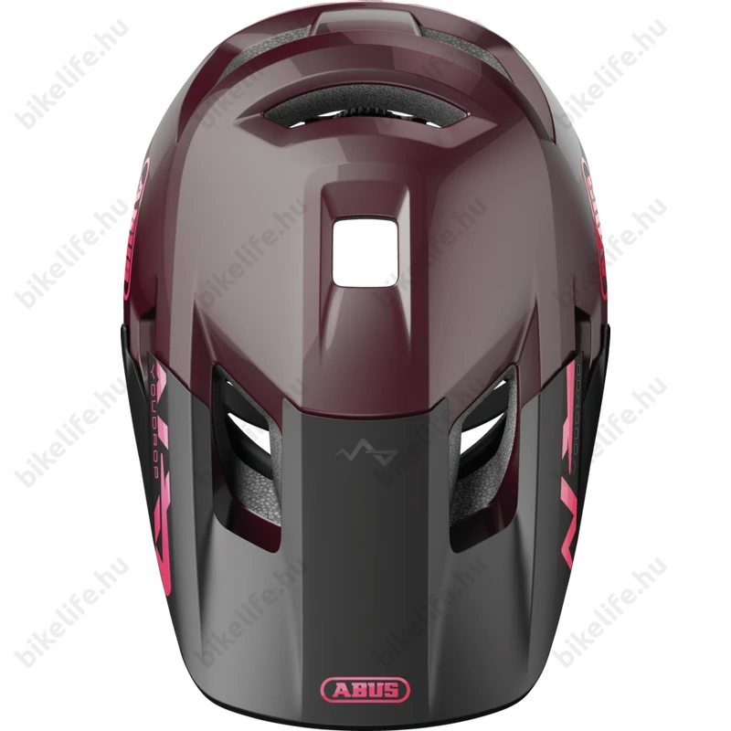 Abus Youdrop extravagány kerékpáros sportsisak ifjaknak maple red S-es méret 48-55 cm fejkerületre