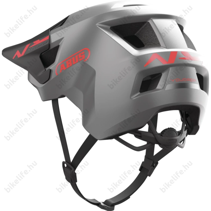 Abus Youdrop extravagány kerékpáros sportsisak ifjaknak titan silver S-es méret 48-55 cm fejkerületre