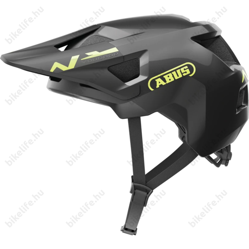 Abus Youdrop extravagány kerékpáros sportsisak ifjaknak velvet black S-es méret 48-55 cm fejkerületre