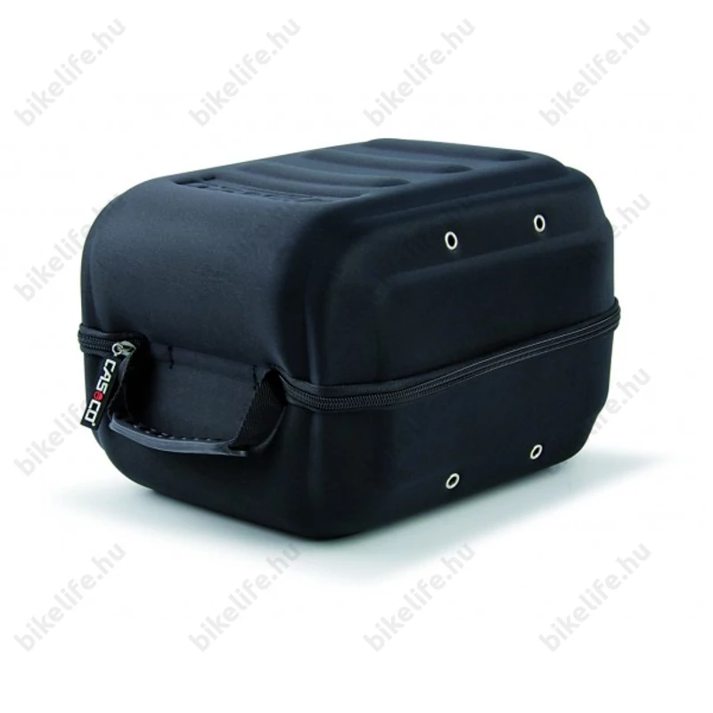 Casco Hardcase bukósisak tartó doboz tároláshoz, szállításhoz, zipzáros, fogantyús, fekete