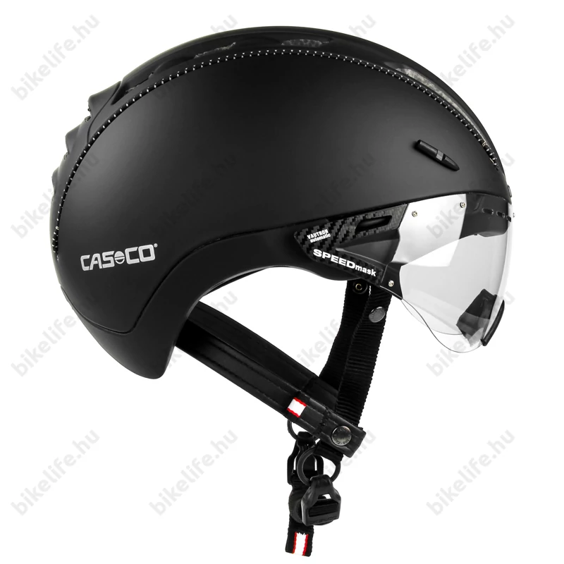 Casco Roadster Plus kerékpáros bukósisak matt fekete M-es (55-57cm fejkerület)