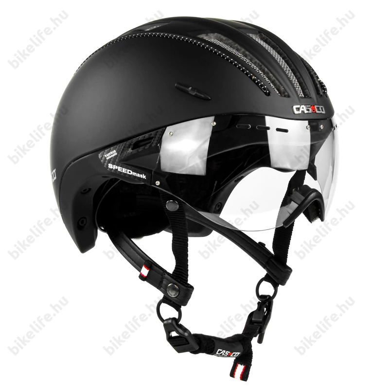 Casco Roadster Plus kerékpáros bukósisak matt fekete M-es (55-57cm fejkerület)