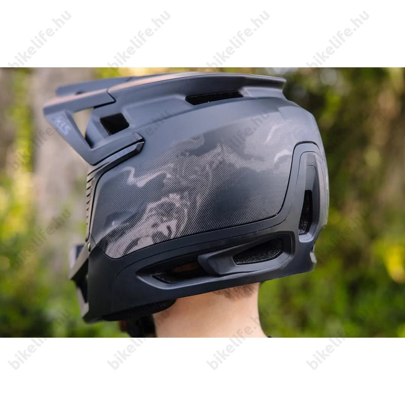 Kellys KLS CRUX Fullface állvédős szuperkönnyű enduro bukósisak kiváló szellőzéssel M/L (54-58 cm)