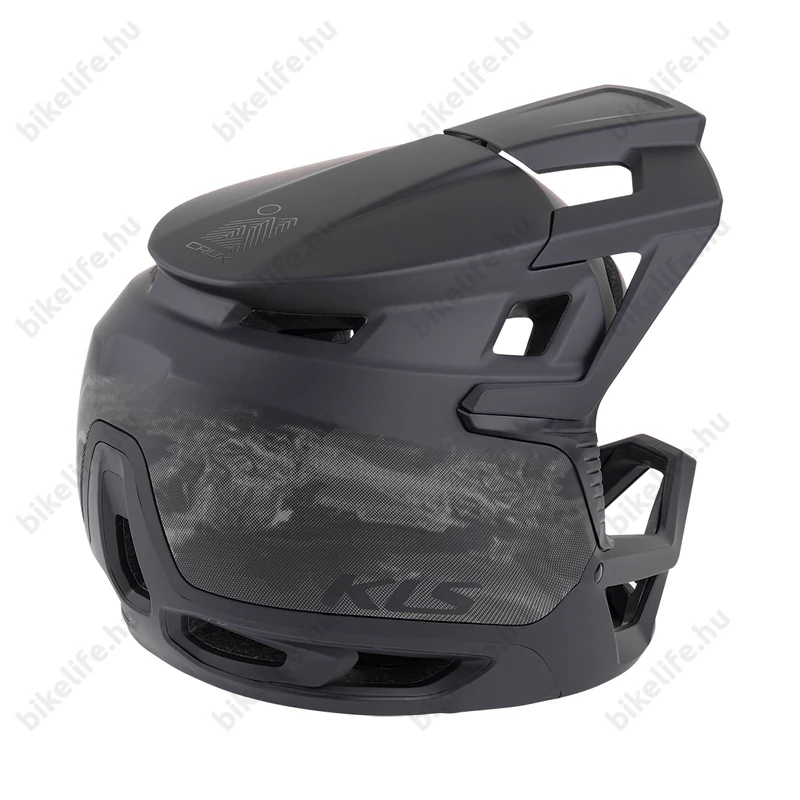 Kellys KLS CRUX Fullface állvédős szuperkönnyű enduro bukósisak kiváló szellőzéssel L/XL (59-63 cm)