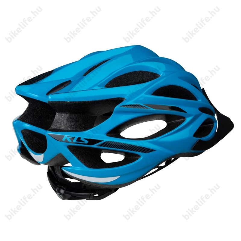 Kellys KLS Dynamic kerékpáros bukósisak fehér/kék M/L 58-61cm