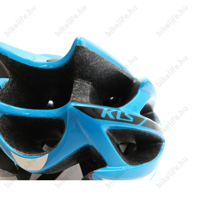 Kellys KLS Dynamic kerékpáros bukósisak fehér/kék M/L 58-61cm