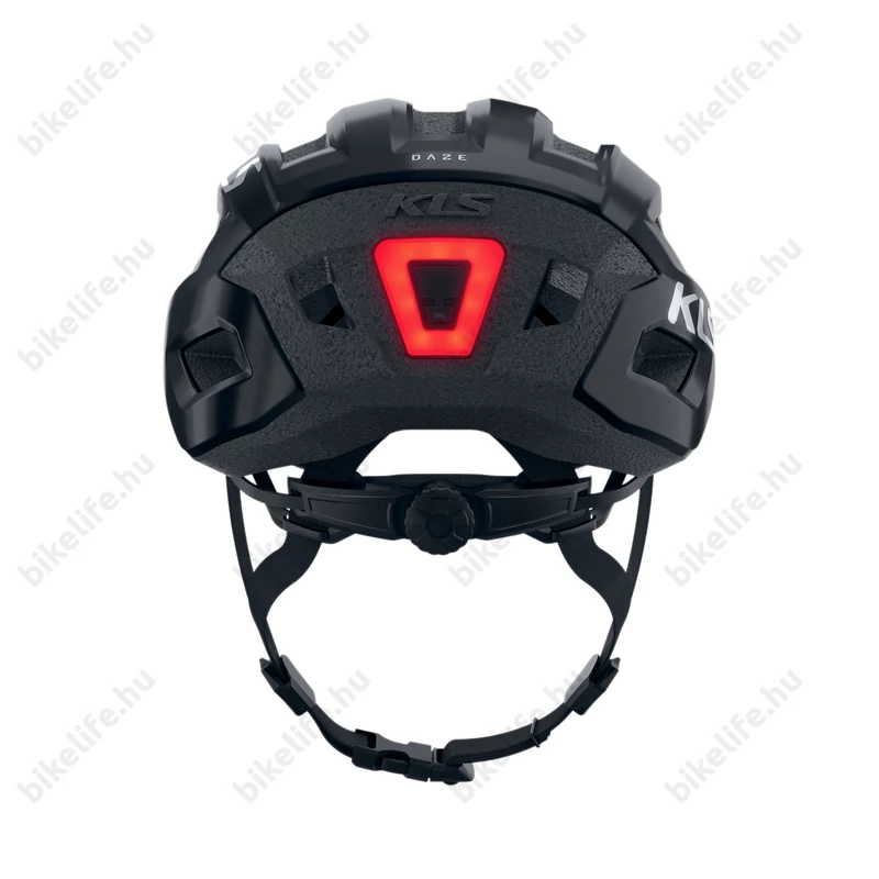 Kellys Daze Lumio kerékpáros bukósisak beépített LED-es világítással fekete L/XL 58-61 cm fejkerülethez
