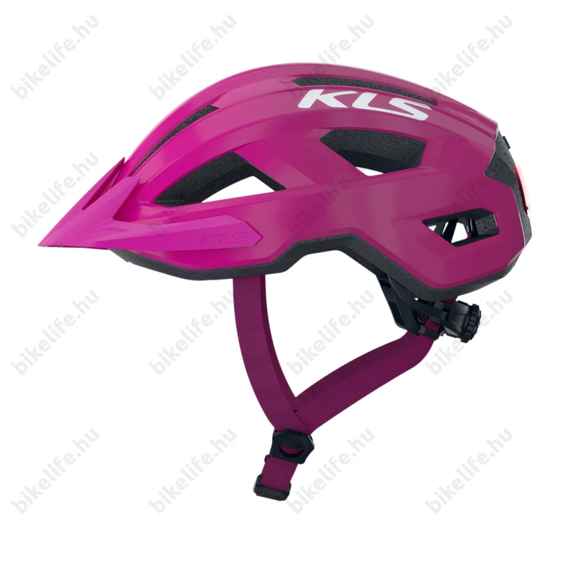 Kellys Daze Lumio kerékpáros bukósisak beépített LED-es világítással pink M/L 55-58 cm fejkerülethez