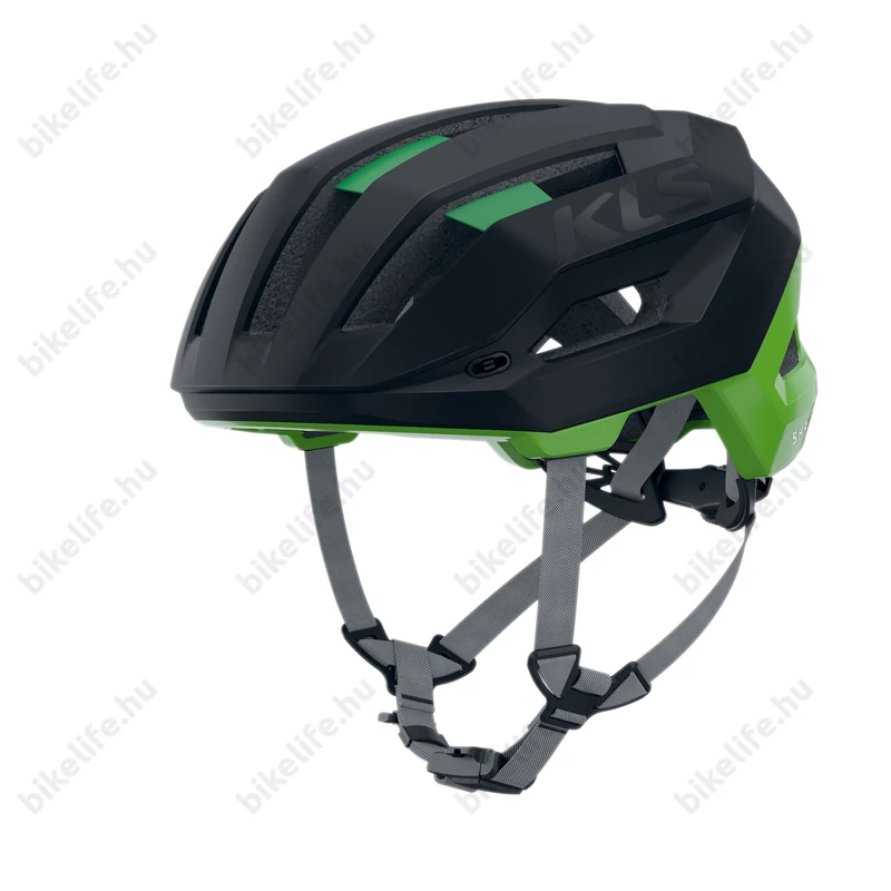 Kellys Sharp kerékpáros bukósisak Black/Green M/L