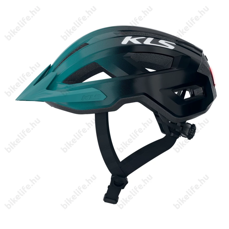Kellys Daze Lumio kerékpáros bukósisak beépített LED-es világítással teal L/XL 58-61 cm fejkerülethez