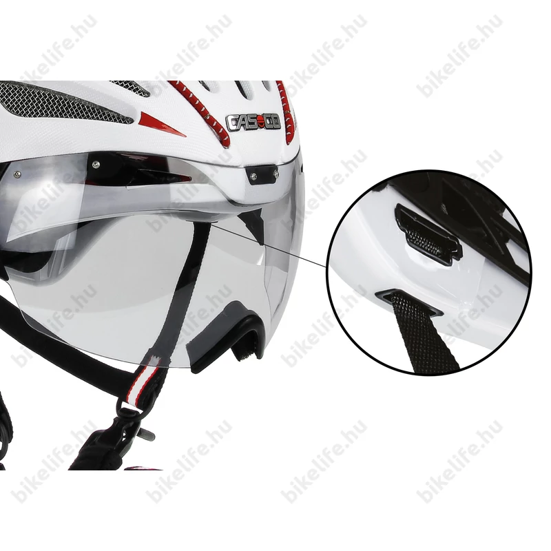 Casco Speedairo 2 RS országúti bukósisak Vautron (fényre sötétedő) lencsével, fehér L 59-62cm