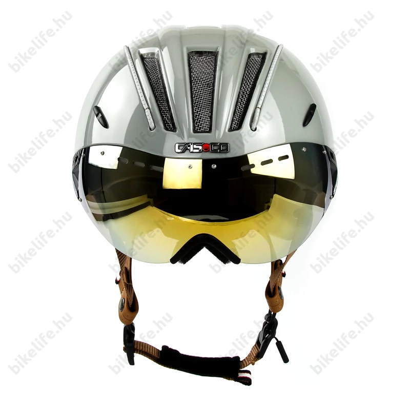 Casco Roadster Plus kerékpáros bukósisak fényes szürke S-es (50-54cm fejkerület)