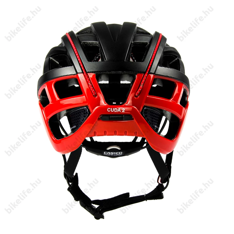 Casco Cuda 2 Strada kerékpáros bukósisak fekete/piros L-es (59-62cm fejkerület)