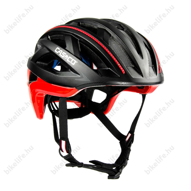 Casco Cuda 2 Strada kerékpáros bukósisak fekete/piros M-es (54-58cm fejkerület)