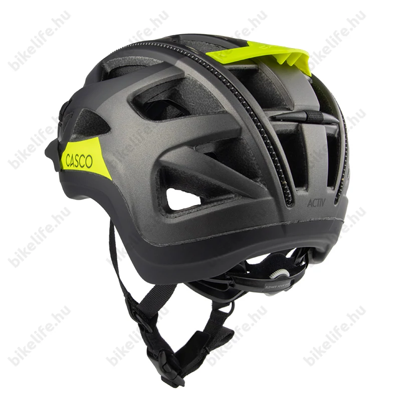 Casco Activ SL kerékpáros bukósisak fekete grafit neon  L (58-62cm fejkerület)