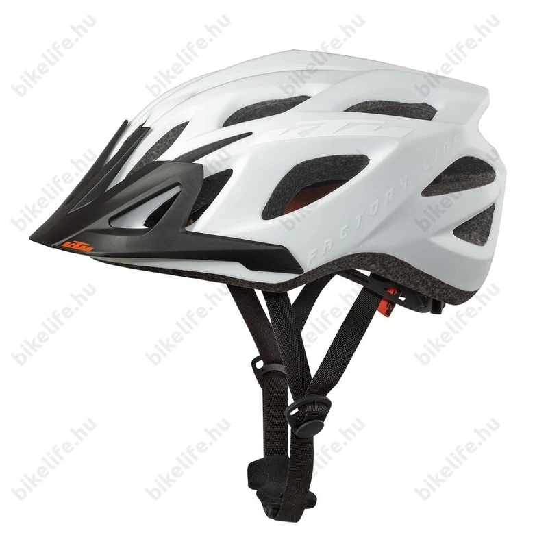 KTM Factory Line kerékpáros bukósisak matt/fényes fehér 51-56cm