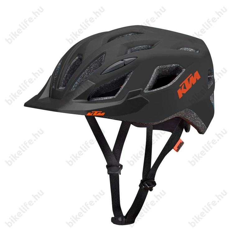 KTM Factory Line kerékpáros bukósisak mattfekete/narancs 58-62cm