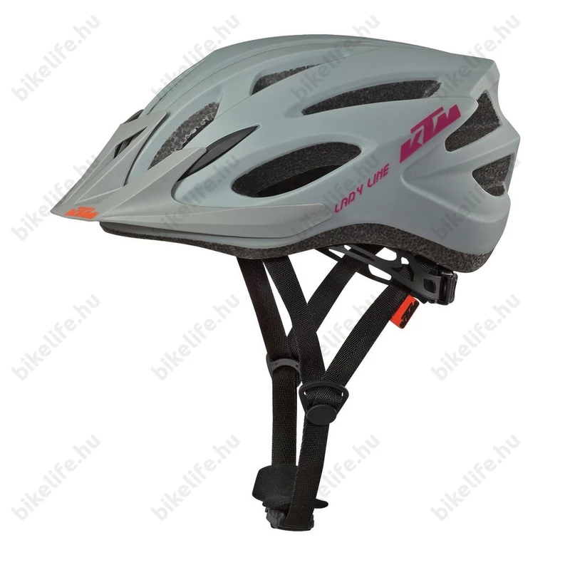 KTM Lady Line női bukósisak matt szürke/berry 54-58cm S/M