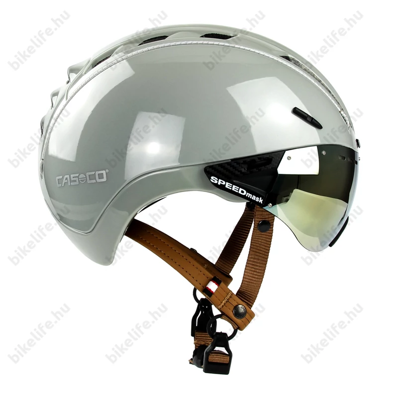 Casco Roadster Plus kerékpáros bukósisak fényes szürke M-es (55-57cm fejkerület)