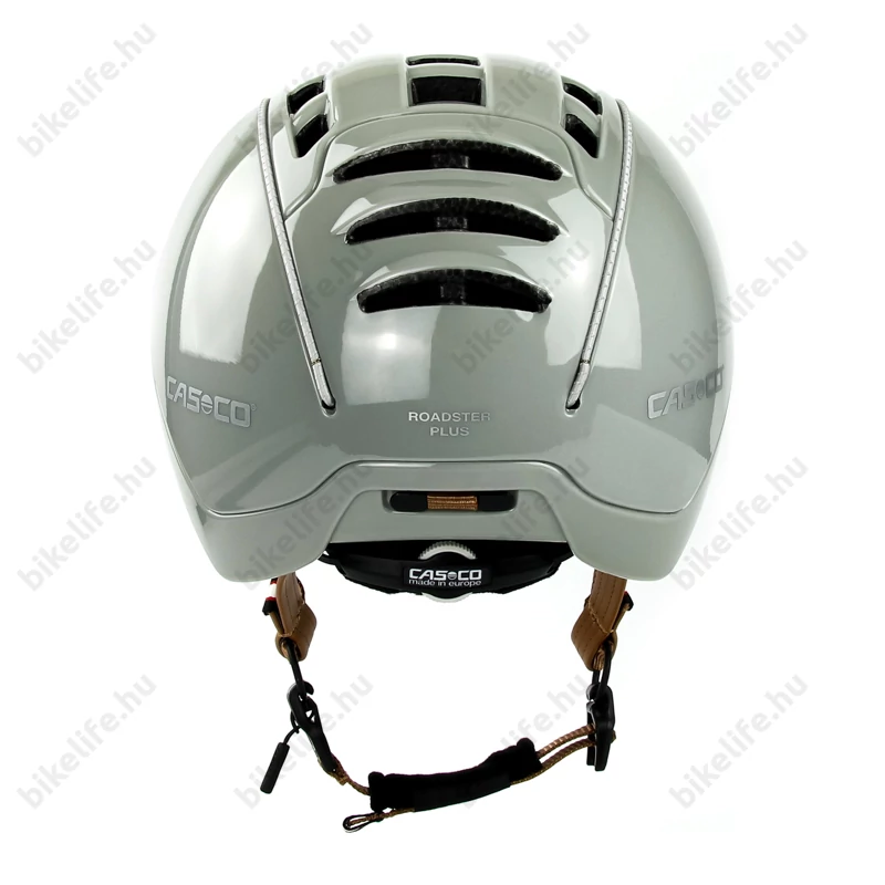 Casco Roadster Plus kerékpáros bukósisak fényes szürke M-es (55-57cm fejkerület)