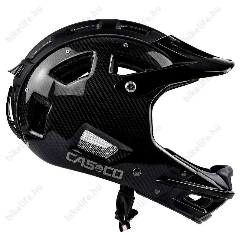 Casco MTBE Carbon FullFace kerékpáros bukósisak matt fekete M-es (56-58cm fejkerület)