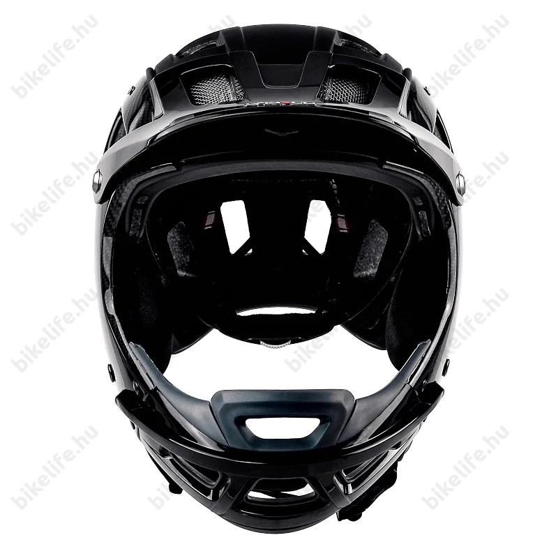 Casco MTBE Carbon FullFace kerékpáros bukósisak matt fekete M-es (56-58cm fejkerület)