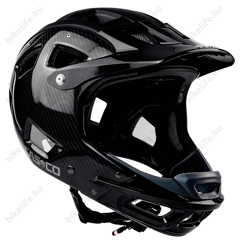 Casco MTBE Carbon FullFace kerékpáros bukósisak matt fekete M-es (56-58cm fejkerület)