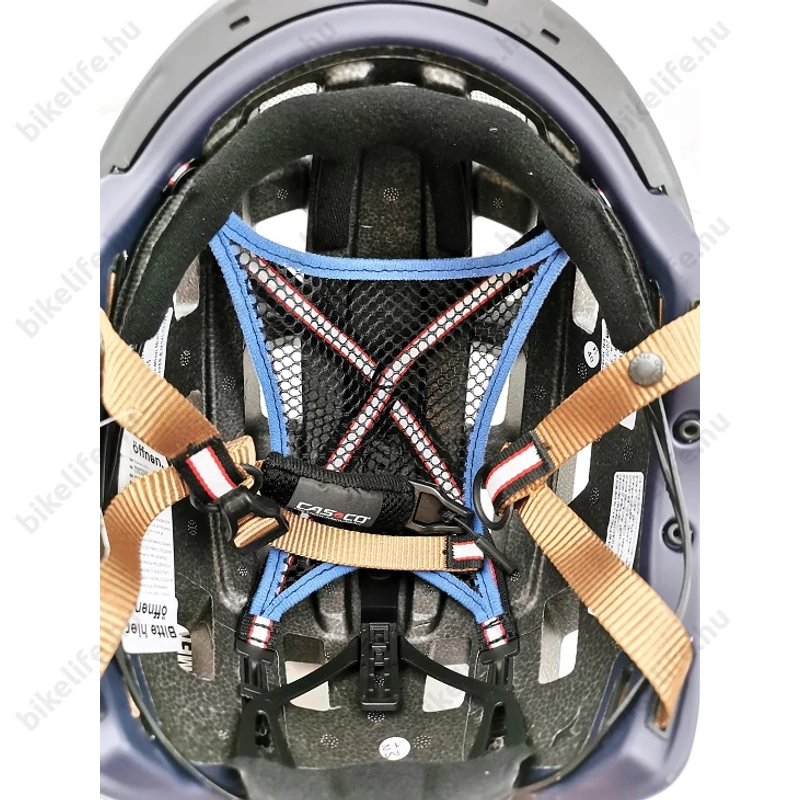 Casco E.Motion 2 kerékpáros bukósisak navy kék/szürke L-es (58-62cm fejkerület)