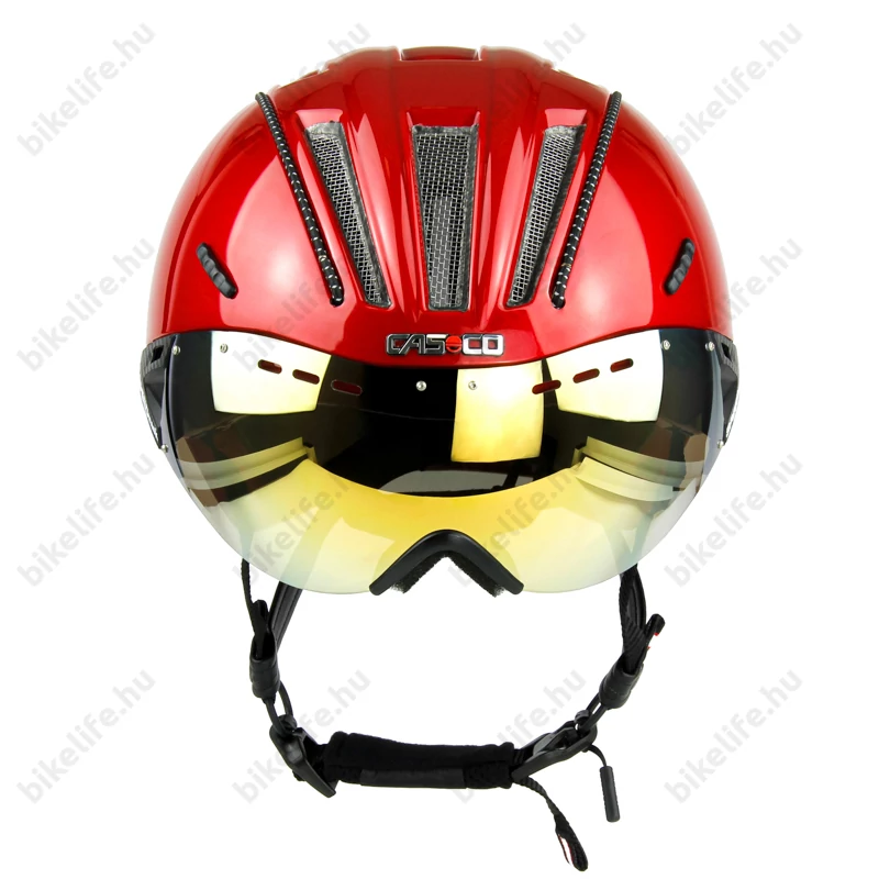 Casco Roadster Plus kerékpáros bukósisak fényes piros L-es (58-60cm fejkerület)