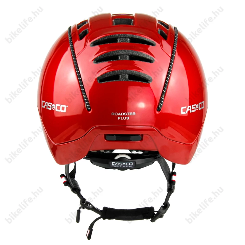 Casco Roadster Plus kerékpáros bukósisak fényes piros L-es (58-60cm fejkerület)