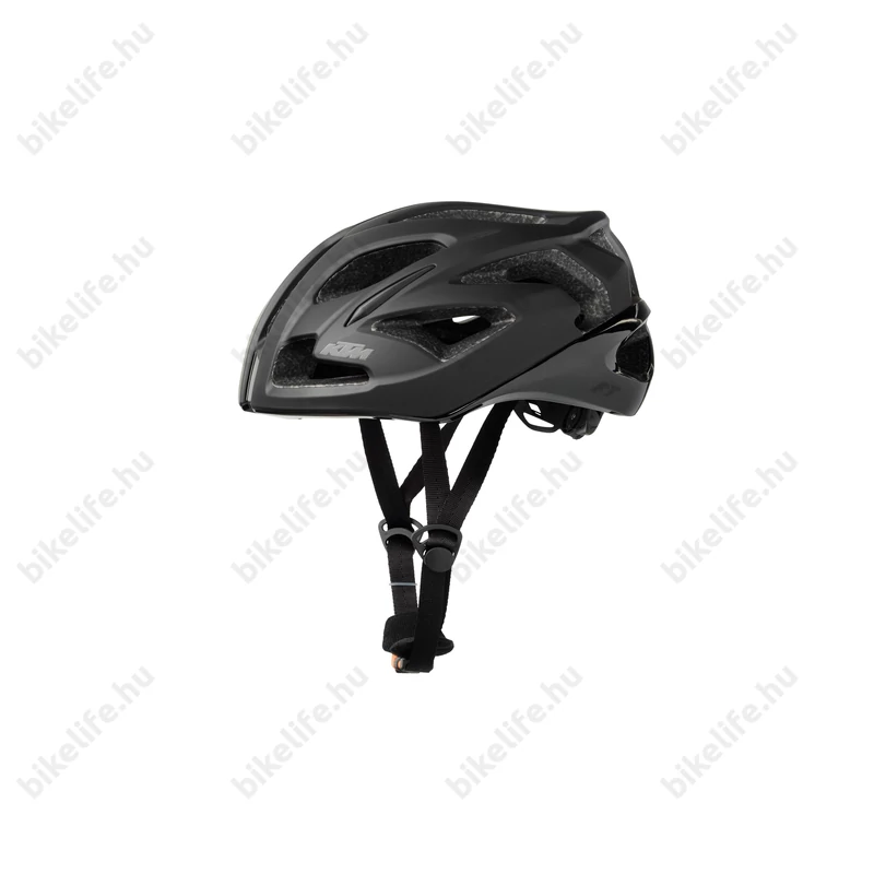 KTM Factory Team kerékpáros bukósisak matt/fényes fekete 53-58 cm