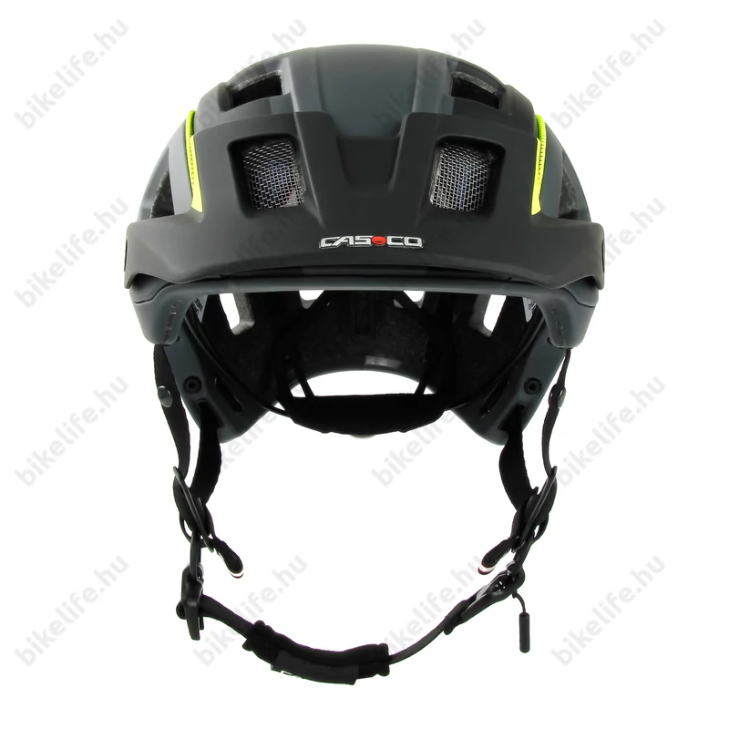 Casco MTBE 2 kerékpáros bukósisak matt fekete/neon-szürke L-es (58-62cm fejkerület)