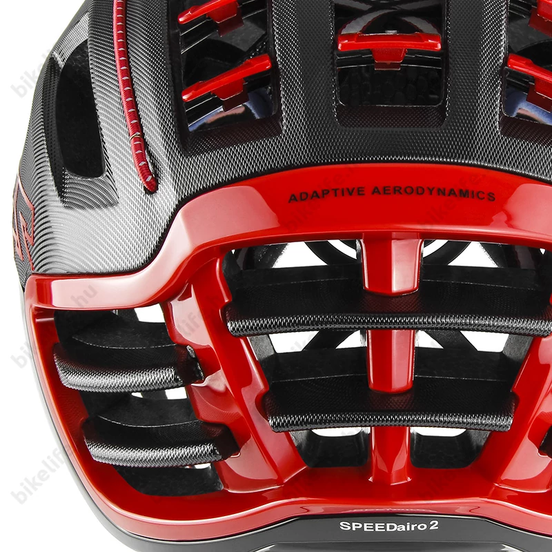 Casco SpeedAiro 2 kerékpáros bukósisak fekete/piros, M-es méret (54-59cm fejkerület)