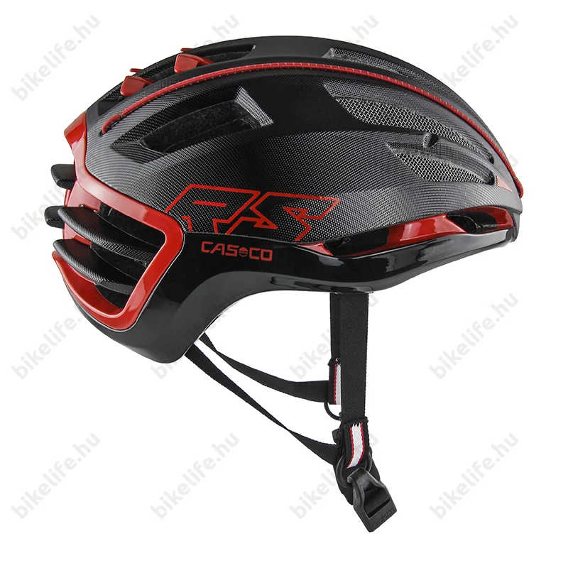Casco SpeedAiro 2 kerékpáros bukósisak fekete/piros, L-es méret (59-62cm fejkerület)