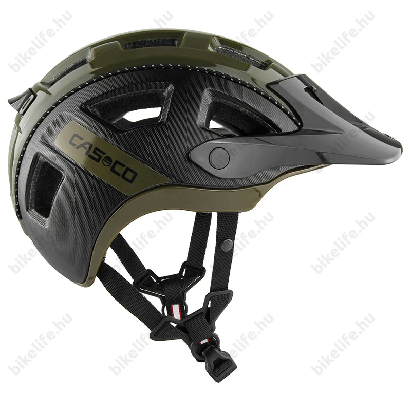 Casco MTBE 2 kerékpáros bukósisak matt fekete/olíva M-es (56-58cm fejkerület)