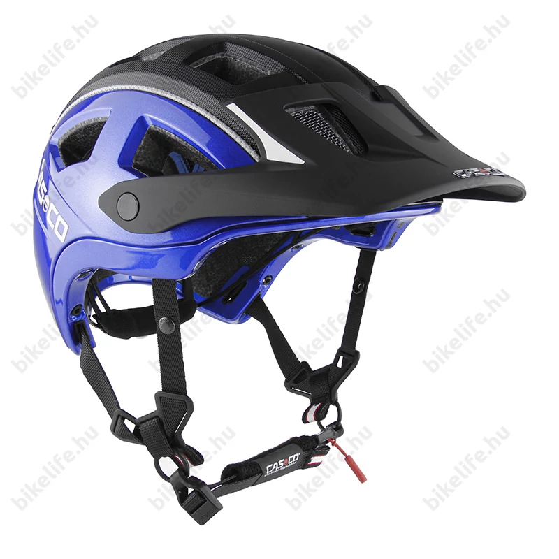 Casco MTBE 2 kerékpáros bukósisak matt fekete/kék L-es (59-62cm fejkerület)