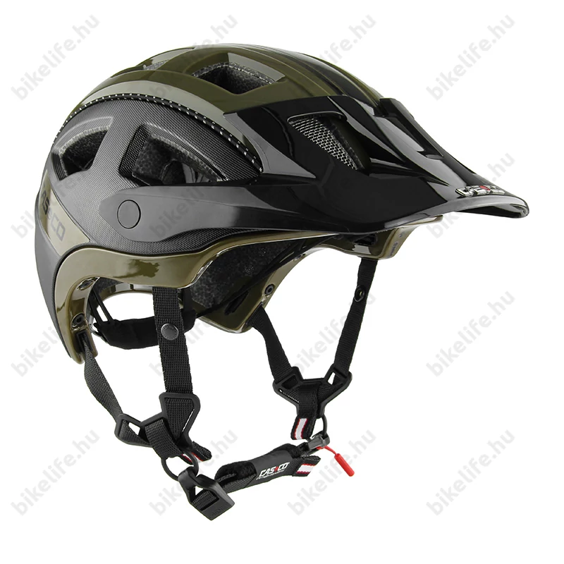 Casco MTBE 2 kerékpáros bukósisak matt fekete/olíva L-es (59-62cm fejkerület)