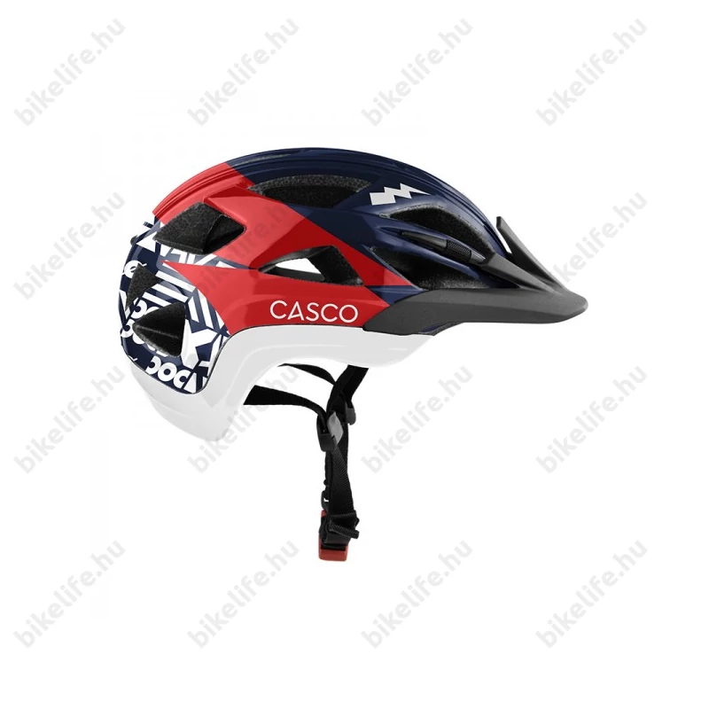 Casco Activ NextGen kerékpáros gyerek bukósisak kék/piros uni (52-56cm fejkerület)