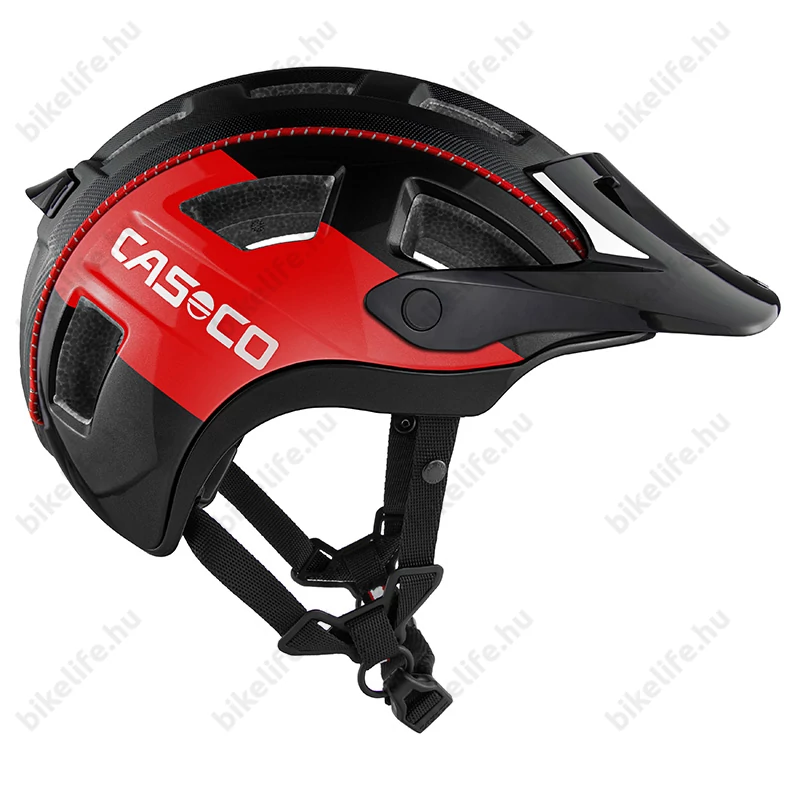 Casco MTBE 2 kerékpáros bukósisak fekete/piros L-es (58-62cm fejkerület)