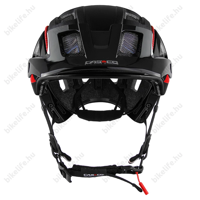 Casco MTBE 2 kerékpáros bukósisak fekete/piros L-es (58-62cm fejkerület)