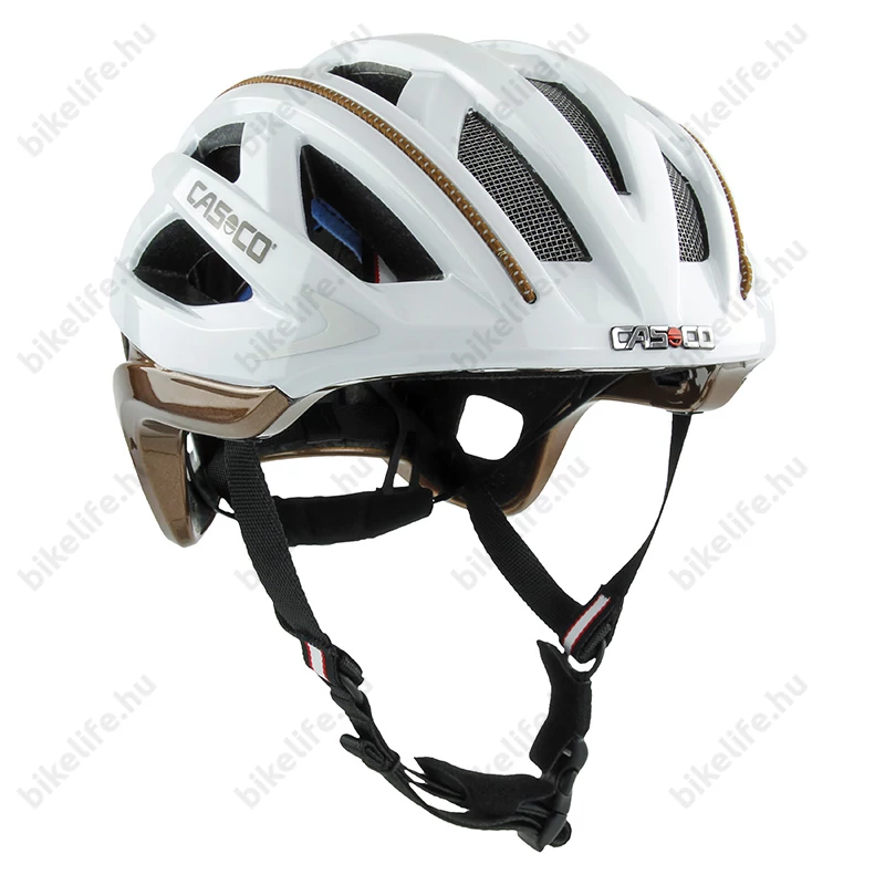 Casco Cuda 2 Strada kerékpáros bukósisak fehér/kávé M-es (54-58cm fejkerület)