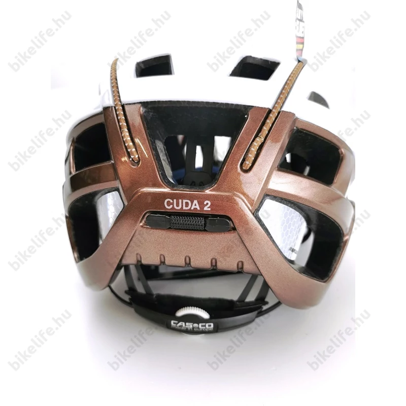 Casco Cuda 2 Strada kerékpáros bukósisak fehér/kávé M-es (54-58cm fejkerület)