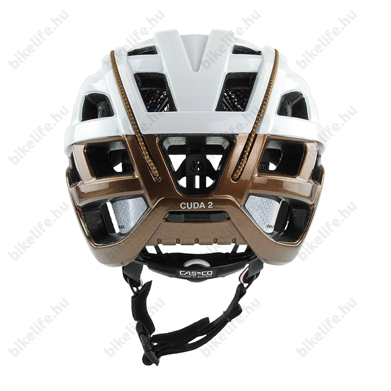 Casco Cuda 2 Strada kerékpáros bukósisak fehér/kávé S-es (52-56cm fejkerület)