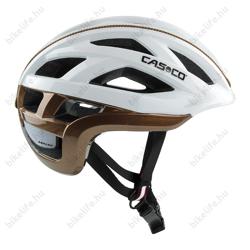 Casco Cuda 2 Strada kerékpáros bukósisak fehér/kávé L-es (59-62cm fejkerület)