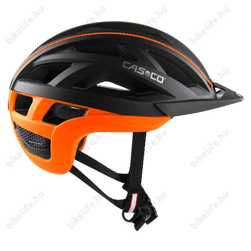 Casco Cuda 2 kerékpáros bukósisak matt fekete/narancs M-es (54-58cm fejkerület)