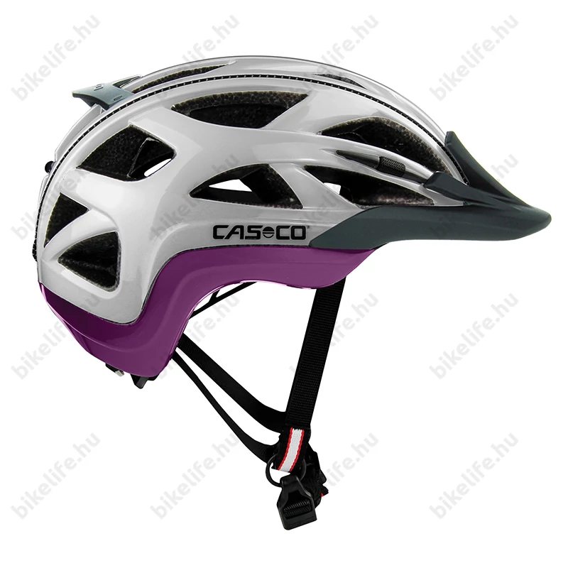 Casco Activ 2 kerékpáros bukósisak ezüst/lila S (52-56cm fejkerület)