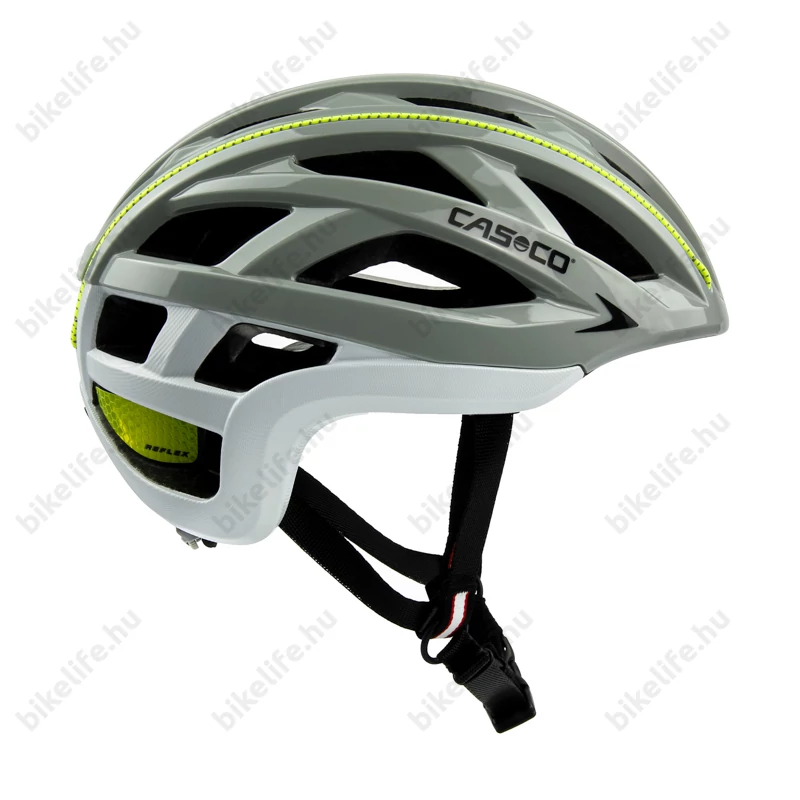 Casco Cuda 2 Strada kerékpáros bukósisak szürke/fehér/neon M-es (54-58cm fejkerület)